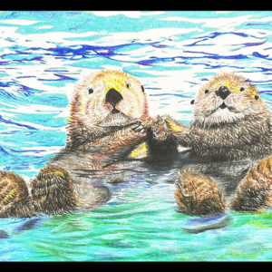 Allison-Yang-Bestfriends-ColorPencils-12x14x2 Allison Yang - Bestfriends
