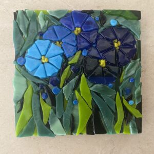 Anne-Orvieto-GiGis-Garden-Fused-Glass-6X6 Anne Orvieto - GiGi's Garden