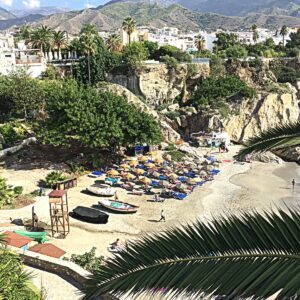 Barbie Pearson - Beach at Nerja, Spanish Mediterranean