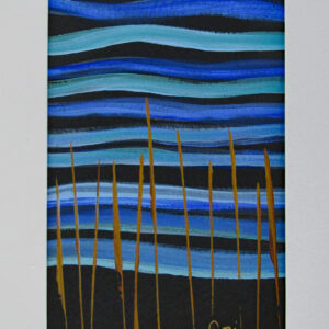 Cori-Carroll-Wavy-Blues-acrylic-7×9 Corinne Carroll - Wavy Blues