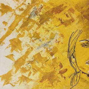 Erika-Poy-Hanging-on-a-Thread-Acrylic-and-cotton-thread-16X12 Erika Poy - Hanging on a Thread