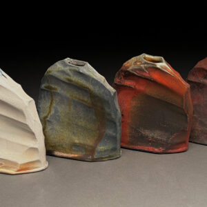 Ethan-Arias-Bud-Vase-Quartet-Porcelain-18x4x6 Ethan Arias - Bud Vase Quartet