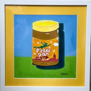 Laura-Hansen-Peter-Pan-watercolor-acrylic-and-ink-10×10-500 Laura Hansen - Peter Pan