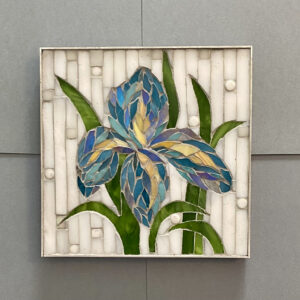 Susan-Casbarro-BlueBloom-Mosaic-6x6x.5 Susan Casbarro - Blue Bloom