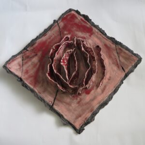 Trish-DelishArt-Lips-That-Cant-Be-Silenced-clay-15x15x2 Trish Stypka - Lips That Can't be Silenced