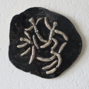 TrishDelishArt-4-Ladies-Leaping-clay-8×8 Trish Stypka - 4 Ladies Leaping