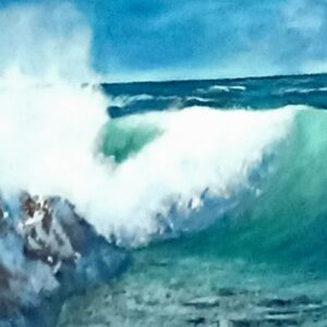 Victor-Darai-Crashing-Waves-28×22-oil-and-acrylic-150 Victor Darai - Crashing Waves