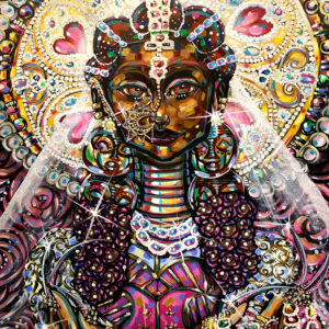 Zipporah_Michel_2021_Artwork_Ezili-Freda_Acrylic_on_Canvas_30in-by-40in_4500USD-copy Zipporah Michel - Patron of Love and Beauty, Ezili Freda