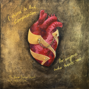 jose-silva-The-Never-Broken-Heart-compassion-mixed-media-10×10 Jose Silva - The Never Broken Heart: Compassion