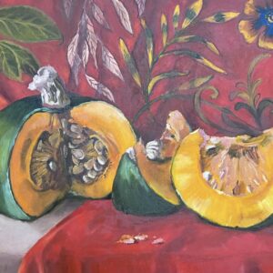 katya-ostheimer-pumkinonred-oil-24×18 Ekaterina Ostheimer - Pumpkin on Red