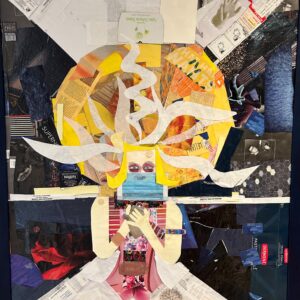 laurahansencollage40x49x2-selfportraitafterohs Laura Hansen - Self Portrait after Open Heart Surgery