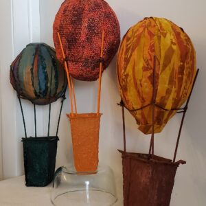 ElenorDenker-LetFreedomRing-mixedmedia-16x6x6each-of-3 Elenor Denker - Let Freedom Ring