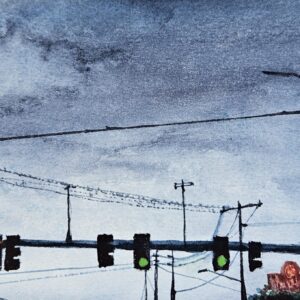 Schachter_Ruth_Green-Light_10x8_Watercolor RUTH SCHACHTER - Green Light