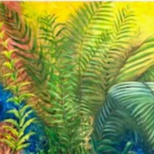 Shahina-Siddiqi-Tropical-Paradise-acrylic-on-canvas-24×48-1250 Shahina Siddiqi - Tropical Paradise
